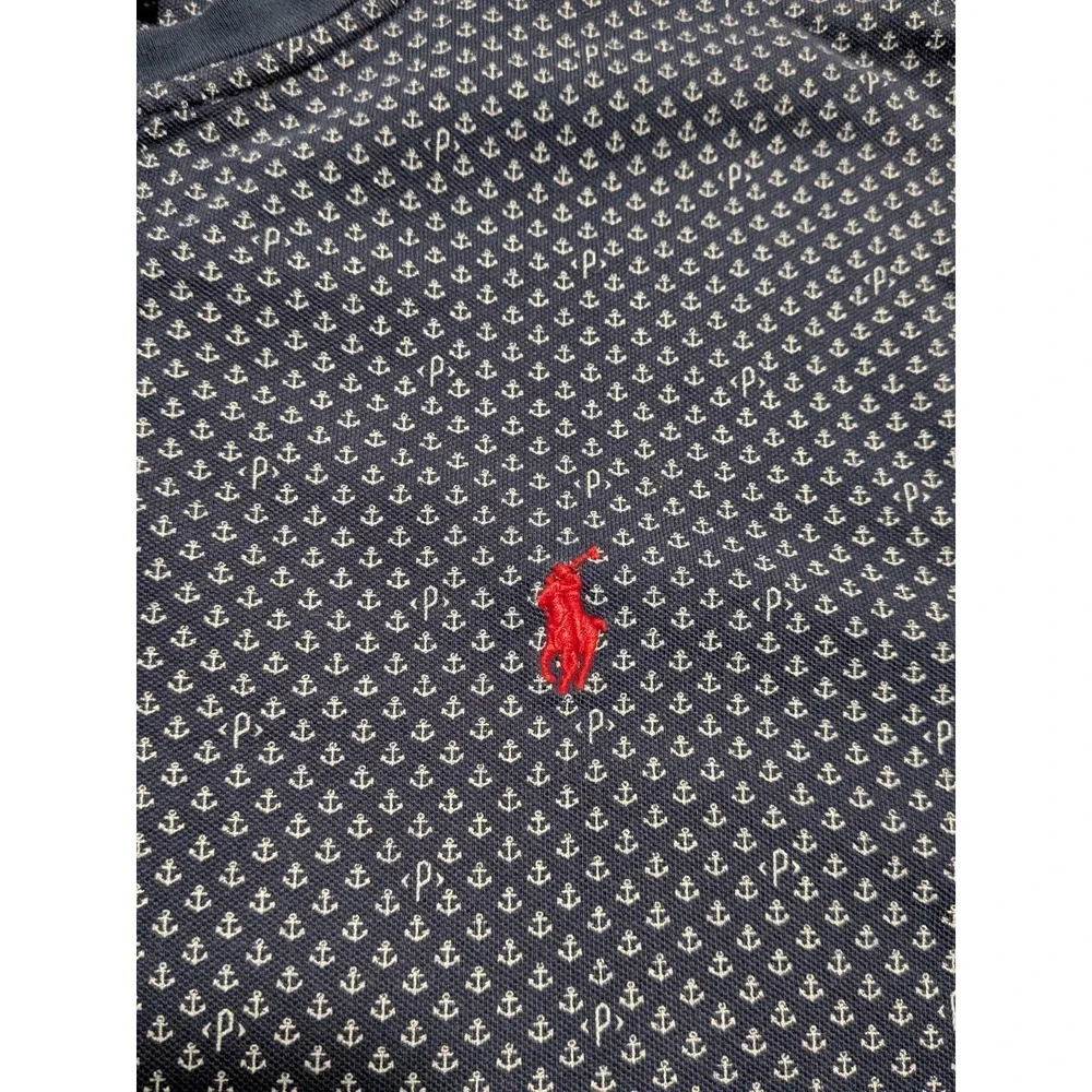Polo Ralph Lauren‎ Men's Navy Blue Anchor Featherweight Mesh Henley Size XL
